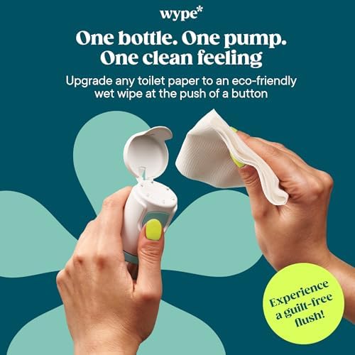 Wype | Flushable Wet Wipe Alternative Kit | Starter Kit & Mini Bundle | Toilet Roll Gel | Holiday Essentials | COSMOS Organic | 1 x Applicator, 1 x Refill (100ml), 1 x Mini (30ml) - Image 2