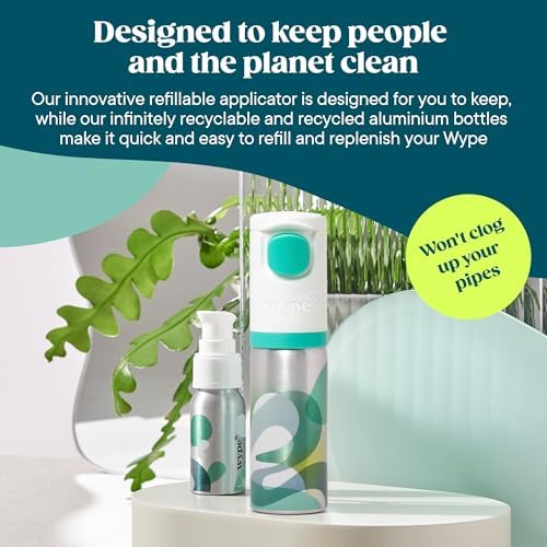 Wype | Flushable Wet Wipe Alternative Kit | Starter Kit & Mini Bundle | Toilet Roll Gel | Holiday Essentials | COSMOS Organic | 1 x Applicator, 1 x Refill (100ml), 1 x Mini (30ml) - Image 6
