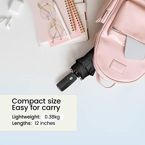 NINEMAX Compact Travel Folding Umbrella Windproof Strong,Small Automatic Foldable Umbrellas Wind Resistant with Case for Women Men - Image 6