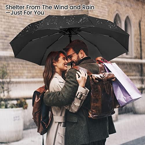 NINEMAX Compact Travel Folding Umbrella Windproof Strong,Small Automatic Foldable Umbrellas Wind Resistant with Case for Women Men - Image 7