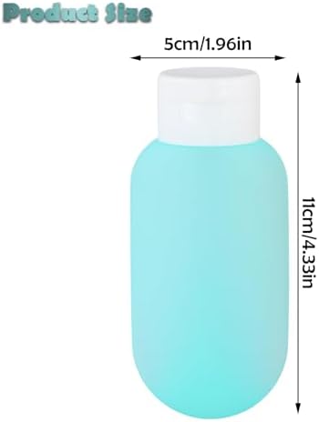 3 Pcs Travel Bottles Set, 60ML Travel Bottles Refillable Containers Kit, Plastic Squeeze Bottles, Squeezable Containers Set, Leakproof Travel Containers for Cosmetic Shampoo Lotion (White) - Image 3