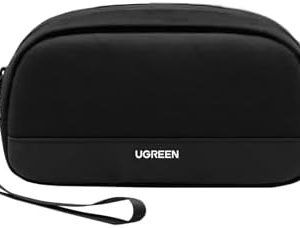 UGREEN Travel Tech Pouch, Cable Organiser Bag, Travel Essentials Organiser, Water Resistant, Internal Zipper Layers, Carry Storage Bag for Power Bank, Charger, Adapter, Cable, HDD, Daily Items(S)