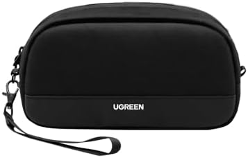 UGREEN Travel Tech Pouch, Cable Organiser Bag, Travel Essentials Organiser, Water Resistant, Internal Zipper Layers, Carry Storage Bag for Power Bank, Charger, Adapter, Cable, HDD, Daily Items(S)