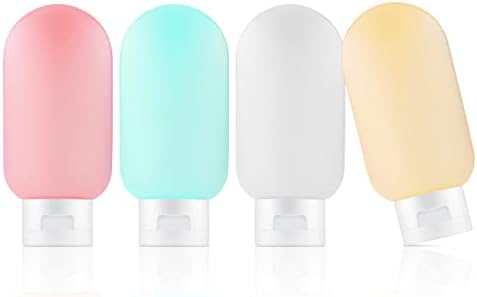 Travel Bottles Set for Toiletries, 6Pcs Leak-Proof Silicone Travel Containers, 60ml Small Mini Empty Squeeze Bottles Travel Accessories for Toiletries, Shampoos, Conditioner and Lotion (BPA Free) - Image 9