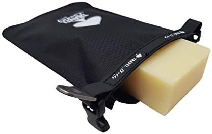 Travel soap bar Bag case - Box Holder, Waterproof - Leakproof with Suction Cup and Carabiner (Small - fits only soap bar up to 150gr / 5oz) - Image 2