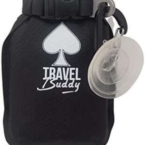 Travel soap bar Bag case - Box Holder, Waterproof - Leakproof with Suction Cup and Carabiner (Small - fits only soap bar up to 150gr / 5oz)