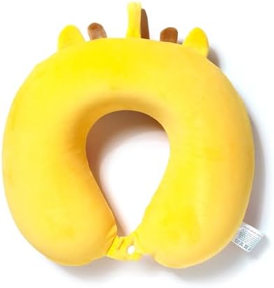 Relaxeazzz Raffi the Giraffe Adoramals Plush Memory Foam Travel Pillow - Neck Flight Airplane Pillow For Travel - Kids Neck Pillows Cushion For Sleeping Neck Pain Adults - Airport Essentials - Image 3