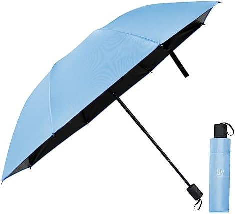 Vicloon Windproof Travel Umbrella, UPF>50+, Block 95% of UV, UV Blocked Umbrella, Compact, Light, Strong and Portable - Wind Resistant, Folding Backpack Umbrella for Rain - Men and Women