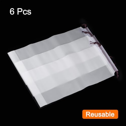 sourcing map Umbrella Bags Waterproof Folding Portable Storage Bag Reusable Wet Umbrella Sleeves with Drawstring for Outdoor Carry Travel Home Storage - Image 3