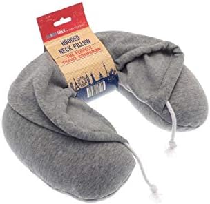 Globe Trek Soft Comfortable Hooded Neck Travel Pillow U Shape Airplane Neck Support Cushion with Hoodie - Image 5