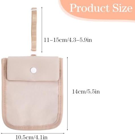RFID-Blocking Travel Bra Wallet, Hidden Money Belt for Travel Women & Men, Adjustable Neck Strap, Under Clothes Travel Pouch, Secure Travel Money Belt, Hidden Pocket for Passport, Credit Cards - Image 2