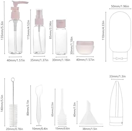 14Pcs Travel Bottle Set for Toiletries Leak Proof Travel Bottles Travel Containers with Bag Squeezable Travel Accessories for Lotion Shampoo Conditioner Skincare - Image 4