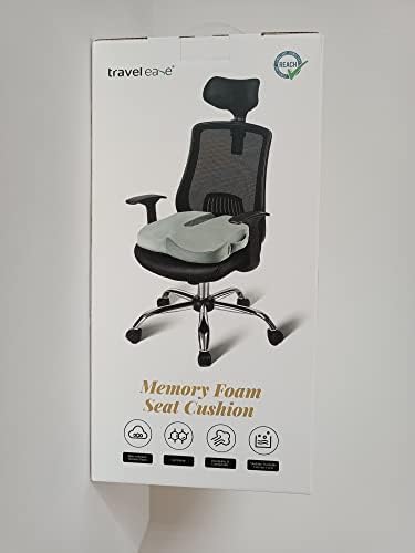 Travel Ease Ergonomic Seat Cushion, Premium Gel Memory Foam Chair Pad with Anti-Slip Base for Long Hours Sitting Comfort, Hip Support Pillow for Office Chair, Car Seat, Gaming Chair (Black) - Image 11
