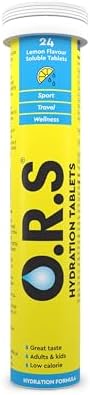 O.R.S Hydration Tablet with Electrolytes for Rehydration, Wellness, Travel, Sports & Recovery Vegan, Gluten-Free & Low-Calorie Electrolyte Tablets with Natural Lemon Flavour, 24 Tablets - Image 4