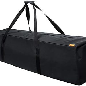 INFANZIA 115L Travel Duffle Bag - 45 Inch Extra Large Sports Duffel Luggage Equipment Storage Bag with Upgraded Zipper, Sturdy & Water Resistant, Black