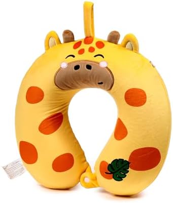 Relaxeazzz Raffi the Giraffe Adoramals Plush Memory Foam Travel Pillow - Neck Flight Airplane Pillow For Travel - Kids Neck Pillows Cushion For Sleeping Neck Pain Adults - Airport Essentials - Image 4