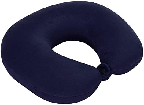 Travel Pillow Neck Pillow Airplane Pillows for Travel Airplane Travel Accessories Neck Pillows for Adults Luxury Compact Lightweight Quick Pack for Camping Sleeping Fight Rest Cushion (Navy)