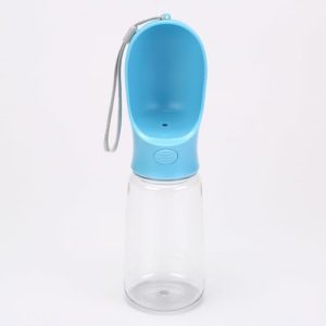 Dog Water Bottle, Lightweight, Leak Proof Portable 550 ML Water Dispenser with Drinking Feeder for Pets Outdoor Walking, Hiking, Travel, Food Grade Plastic For Pets (Blue)