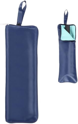 sourcing map Wet Umbrellas Bag, 11 x 5 Inch Waterproof Oxford Cloth Reversible Umbrellas Sleeve Cover Portable Waterproof Case for Wet Travel Folding Umbrellas Travel Home Outdoor, Dark Blue
