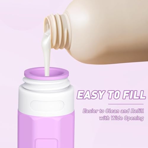 MateeyLife Travel Bottles for Toiletries, 3oz Tsa Approved Travel Size Containers, BPA Free Leak Proof Travel Essentials Containers, Refillable Travel Accessories for Shampoo Conditioner Purple - Image 2