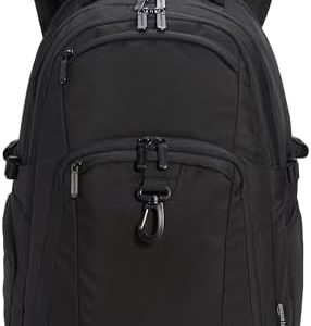 Amazon Basics Travel Laptop Backpack for 17 in / 43.1 cm Laptop, Black