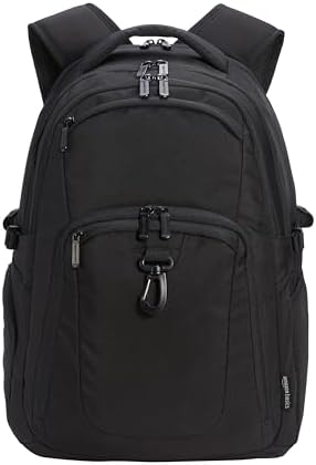 Amazon Basics Travel Laptop Backpack for 17 in / 43.1 cm Laptop, Black