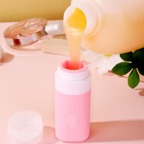 INSFIT Travel Bottles for Toiletries, CAA Approved 2oz Travel Size Containers, BPA Free Leak Proof Squeezable Silicone Tubes for Shampoo Conditioner Lotion Soap with Labels - Image 3