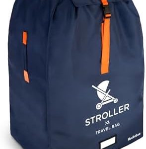 XL Stroller Travel Bag - Extra Large Pushchair and Pram Bag for Airplane, Navy