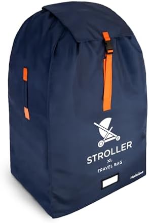 XL Stroller Travel Bag - Extra Large Pushchair and Pram Bag for Airplane, Navy