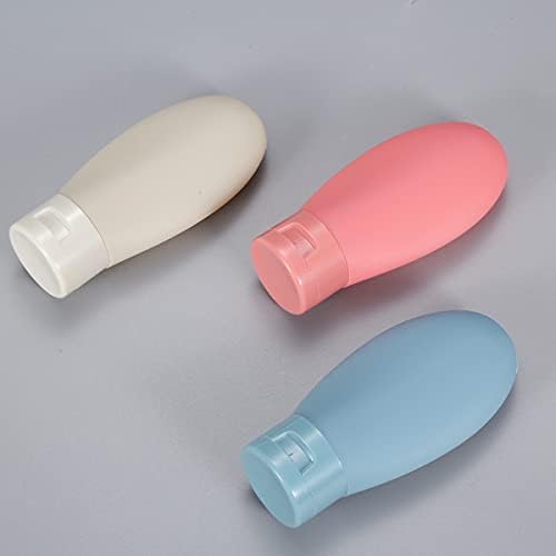 3 Pcs Travel Bottles Set,60ML Travel Bottles & Containers,Small Mini Empty Plastic Squeeze Bottles for Travel Toiletries,Shampoo and Conditioner with Storage Bag - Image 7