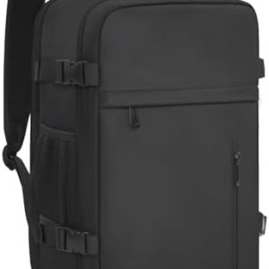 Cabin Bags 40x20x25 for Ryanair Underseat Carry-Ons Travel Backpack - Hand Luggage Backpack Cabin Bag Size 20L - Daypack School Office Bag with USB Port - Black