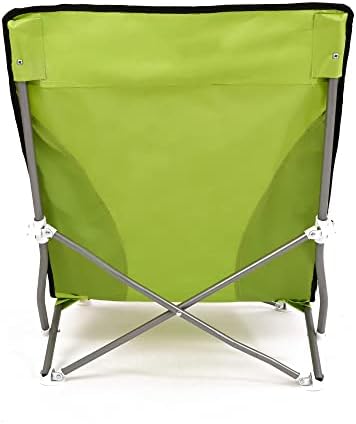 Nalu Folding Low Camping Chair Lightweight Foldable Portable Garden Beach Seat - Green - Image 8