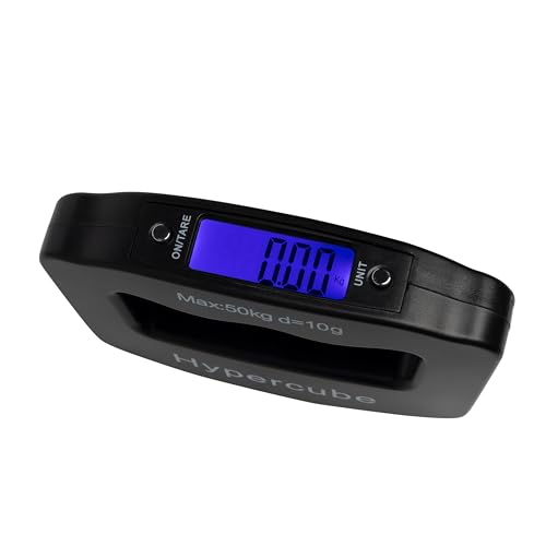 Hypercube Luggage Scale Portable Digital Weight Scale for Travel Suitcase Weigher with Tare Function 110 Lb/ 50Kg Capacity Black - Image 5
