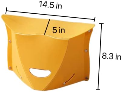 Ultralight Folding Camping Hiking Stool - Lightweight, Collapsible Chair suitable for Travel, BBQ, Outdoor Activities, and Backpacking, Squatty Potty Included (32cmx21cm, Red) - Image 2