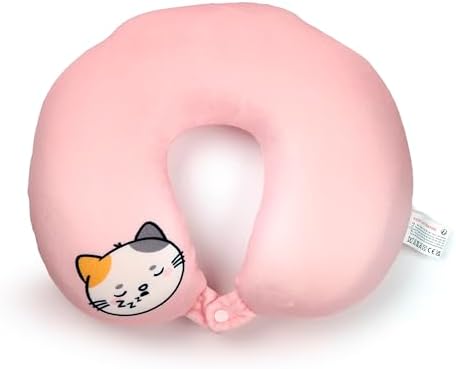 Puckator Swapseazzz Adoramals Cat 2-in-1 Plush Travel Pillow & Toy - Neck Flight Airplane Pillow For Travel - Kids Neck Pillows Cushion For Sleeping Neck Pain Adults - Airport Essentials - Image 3