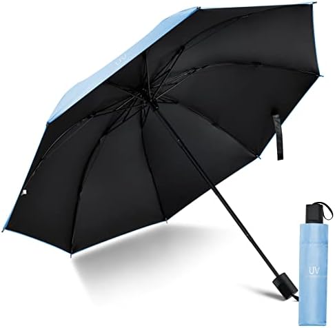 Vicloon Windproof Travel Umbrella, UPF>50+, Block 95% of UV, UV Blocked Umbrella, Compact, Light, Strong and Portable - Wind Resistant, Folding Backpack Umbrella for Rain - Men and Women - Image 9