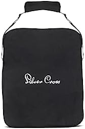 Silver Cross Clic Stroller Bag - Pram Organiser Bag - Travel Bag - Pram Accessories - Water Resistant - Black