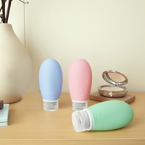 Opret 100ml Silicone Travel Bottle for Toiletries, 3 Pack Leak Proof Refillable Travel Containers Squeezable Travel Accessories for Shampoos, Conditioner and Cream, BPA Free and TSA Approved - Image 7