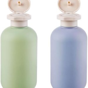 2Pcs Silicone Travel Bottles, 200ML Leak Proof Squeeze Travel Containers, Refillable Portable Empty Travel Size Bottles Accessories Containers for Toiletries,Shampoo and Conditioner