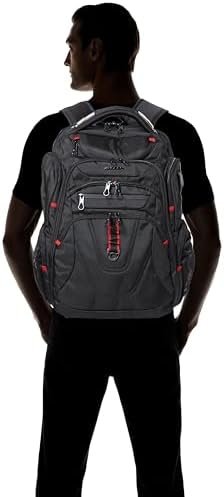 KROSER Travel Laptop Backpack 17.3 Inch XL TSA Computer Backpack Water-Repellent College Daypack Business Backpack with RFID Pockets & USB Port for Men/Women-Black - Image 2