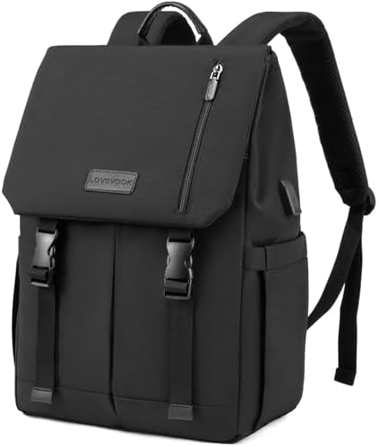LOVEVOOK Backpack Womens Mens 15.6 inch Laptop Rucksack Bag for Ladies Waterproof High School Bags for Girls Boys Fashion Anti Theft Backpack with USB Casual Daypacks for Travel University Work