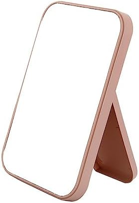 Camping Mirror, Makeup Mirror, Foldable Desktop Vanity Mirror, Travel Portable Makeup Mirror, Vanity Mirror, Makeup Accessories, Portable Rectangular Makeup Mirror(Nordic powder), Pink