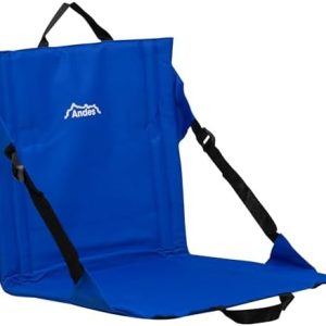 Andes Blue Folding Beach Chair Outdoor Garden Portable Seat