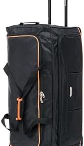 Skylark 32" Large Suitcase Lightweight Wheeled Duffle Bag Holdall Luggage Travel Bag 2.8kg 120L Black