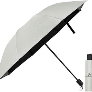 Vicloon Windproof Travel Umbrella, UPF>50+, block 95% of UV, UV Blocked Umbrella, Compact, Light, Strong and Portable - Wind Resistant, Folding Backpack Umbrella for Rain - Men and Women