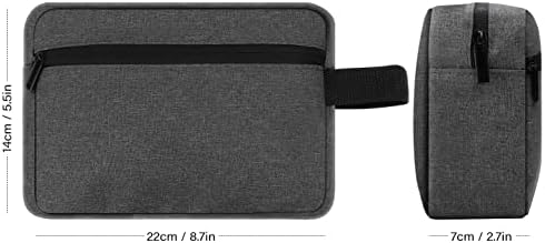 Toiletry Bag for Men, Portable Travel Wash Bag Waterproof Shaving Bag Toiletries Accessories Cosmetic Bag Make Up Bag, Gym Shower Bathroom Makeup Bag with Handle (Grey) - Image 5