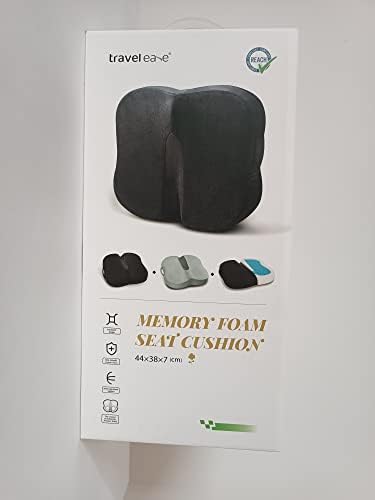 Travel Ease Ergonomic Seat Cushion, Premium Gel Memory Foam Chair Pad with Anti-Slip Base for Long Hours Sitting Comfort, Hip Support Pillow for Office Chair, Car Seat, Gaming Chair (Black) - Image 12