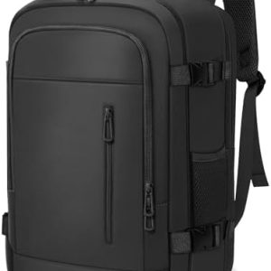 Cabin Bags 40×20×25 for Ryanair Underseat Carry-ons Travel Backpack Hand Luggage Bag Flight Rucksack Casual Daypack School Office Backpack Fit 14 Inch Laptop with USB Charging Port-Black