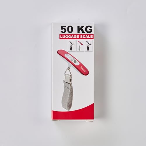 FREETOO Luggage Scale Portable Digital Weight Scale for Travel Suitcase Weigher with Tare Function 110 Lb/ 50Kg Capacity Red - Image 8