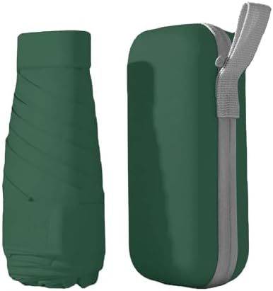ZOMAKE Umbrella Mini Folding,Upf50+ Uv Protection Mini Small Folding Travel Umbrella for Sun and Rain,Compact Folding Umbrella Pocket with Capsule Case for Men Women